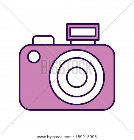 cute purple vintage camera vector graphic sdesign