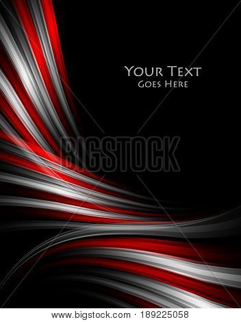 bright vector modern frame over black. Colorful background with copy space. Elements for design. Eps10