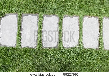 Stone Path In A Garden