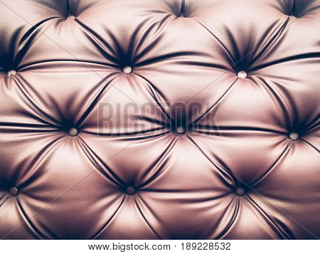 close up blown leather sofa backrest backround