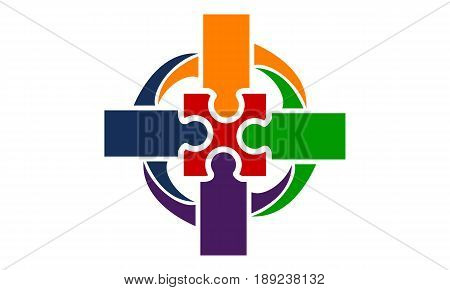 This image describe about Synergy jigsaw Template