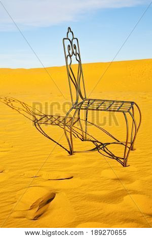 Table And Seat In Desert  Sahara
