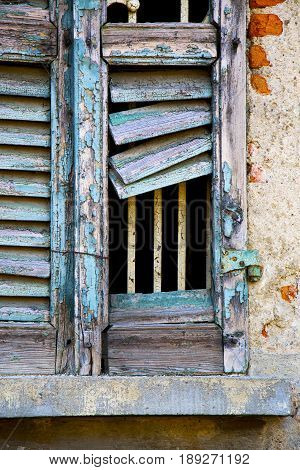 Varese Italy Abstract  Window   Green In The White