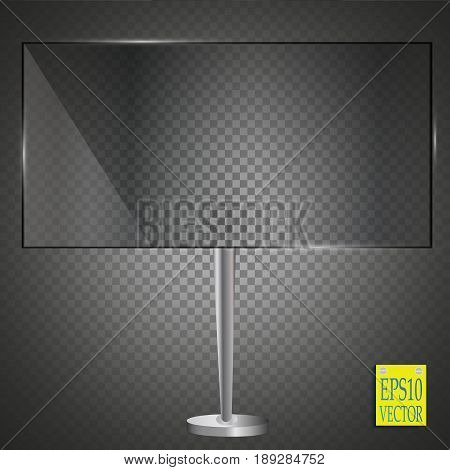 Vector billboard for your text, isolated on a transparent background