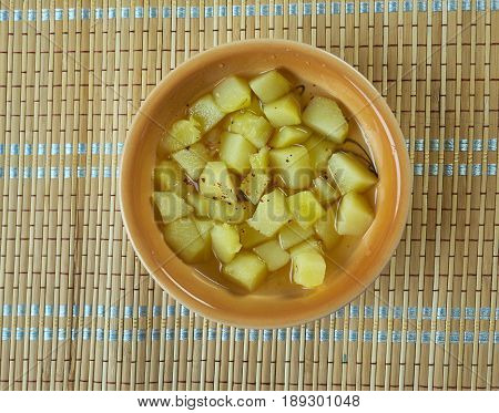 Maple Glazed  homemade Rutabaga. Finnish cuisine. close up
