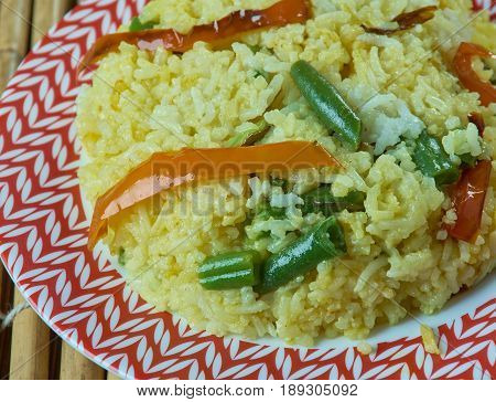 Popu Annam - Indian Fried Rice. close up