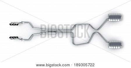 Exhaust Pipes System Isolated On White Background 3D