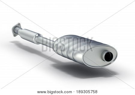 Exhaust Pipes System Isolated On White Background 3D