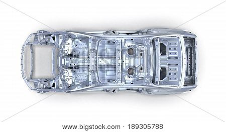 Body Car Isolated On White Background 3D