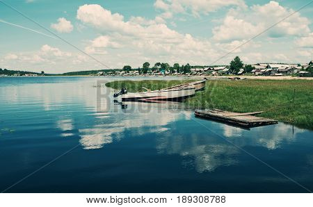 view Lake Kenozero . Arkhangelsk region Russia