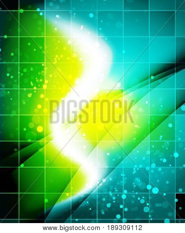 Shiny wave, magic light efffect abstract background