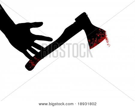 Maniak. Hand, bijl & bloed