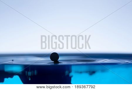 Drop Of Ink Falling