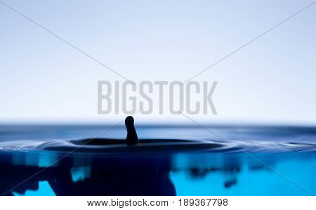 Drop Of Ink Falling