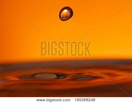 Drop Of Ink Falling