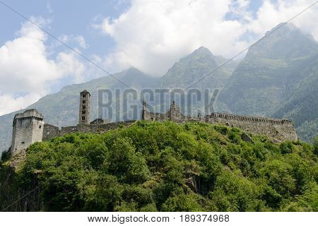 The Castle Of Mesocco, Switzerland