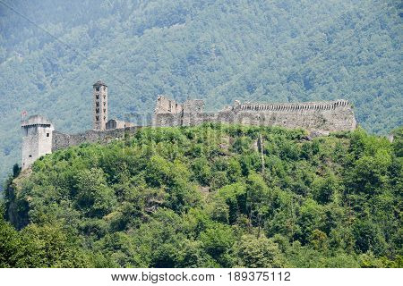 The Castle Of Mesocco, Switzerland