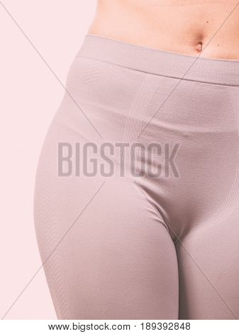 Sport Fit Woman In Thermal Clothes.