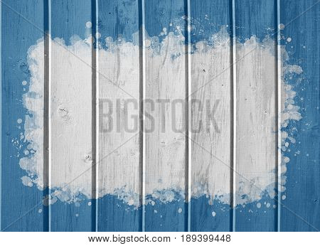 Wooden blue light background with liight center