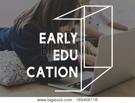Early Education Learning Word with Kid Background