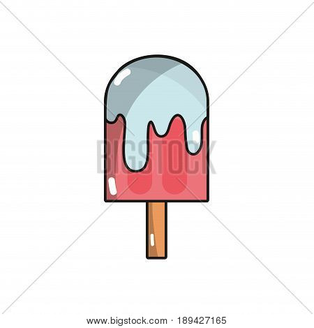 delicious and refreshing ice polly to summer day vector illustration