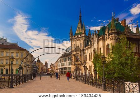 View of Jakabov Palace in the old town in Kosice, Slovakia