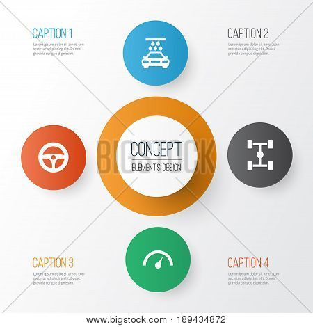 Vector y foto Car Icons Set. (prueba gratis) | Bigstock