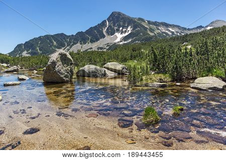 Amazing Landscape of Sivrya peak and Banski lakes, Pirin Mountain, Bulgaria