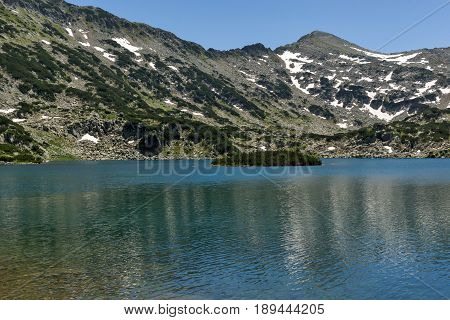 Panorama of Demirkapiyski chuki and Dzhano peaks, Popovo lake, Pirin Mountain, Bulgaria