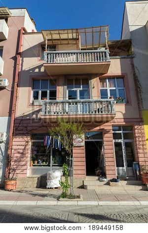 DIMITROVGRAD, SERBIA -16 APRIL 2016: Center of  town of Dimitrovgrad, Pirot region, Republic of Serbia