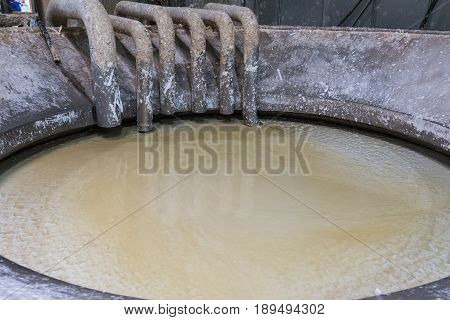 Paper Pulp Material Vat Storage Production Factory Industrial Usage White Water Container