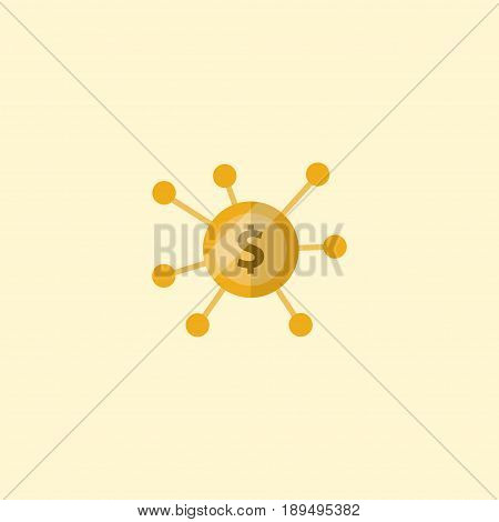 Flat Crowdfunding Element. Vector Illustration Of Flat Financing Isolated On Clean Background. Can Be Used As Financing, Crowdfunding And Joint Symbols.