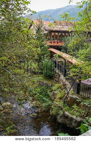 Beautiful Village Barcena Maior In Asturia Y Cantabria, Spain