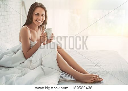 Charming Young Woman At Home