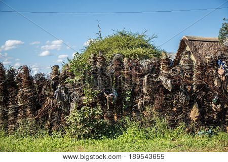 Collected Traps Of Wilderers At Maingate Hlane Royal National Park, Swaziland