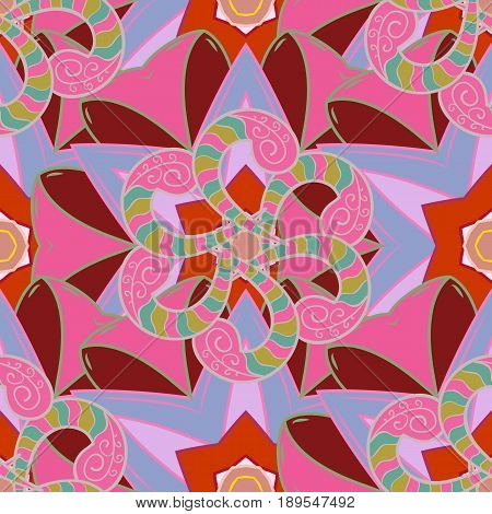 Floral Seamless Pattern With Watercolor Effect. Textile Print For Bed Linen Jacket Package Design Fa