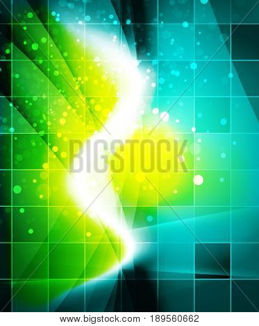 Shiny wave, magic light efffect abstract background