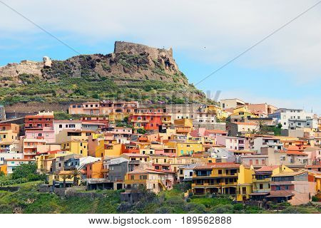 Medieval town of Castelsardo on Sardinia, Italy