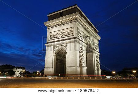 The Triumphal Arch is one of the most famous monuments in Paris. It honors those who fought and died for France.