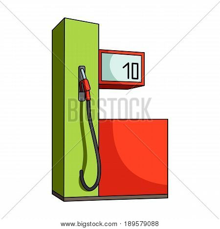 Gas station for cars.Car single icon in cartoon style vector symbol stock illustration .