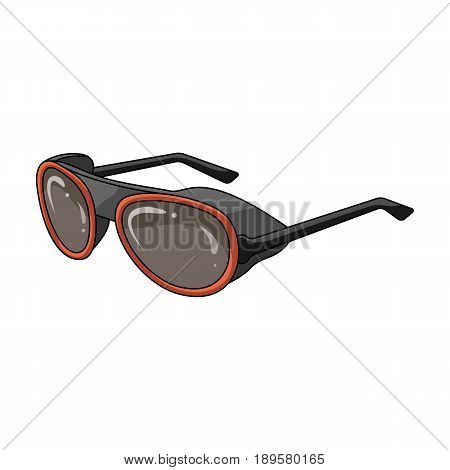 Protective glasses.Mountaineering single icon in cartoon style vector symbol stock illustration .