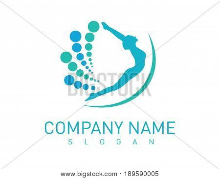 abstract Chiropractic logotype on a white background
