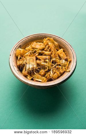 Kathal ki Sukhi Sabzi or jackfruit vegetable recipe of fanas chi bhaji or phanas ki sabzi