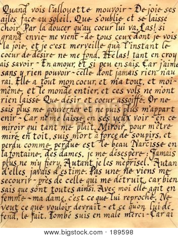 Calligrafia francese