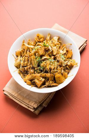 Kathal ki Sukhi Sabzi or jackfruit vegetable recipe of fanas chi bhaji or phanas ki sabzi