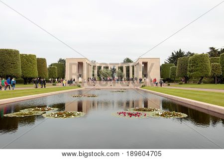 France, Normandy, June 6, 2011 - Cemetery of soldiers of the Allied army who fell during the military operation in Normandy in 1944.