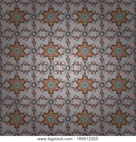 Trendy Seamless Floral Pattern. Vector Illustration With Many Flowers.