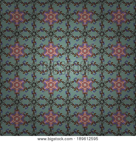 Summer Design. Vector Flower Concept. Seamless Floral Pattern Can Be Used For Sketch Website Backgro