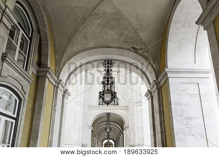 Ancient Arches In Lisbon