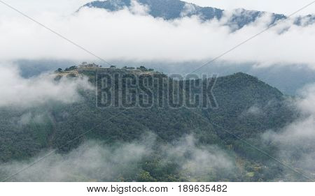 Takeda Castle and cloud